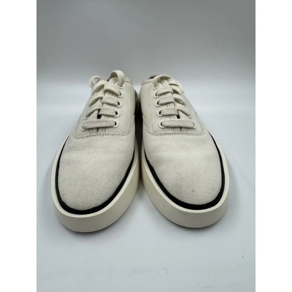 FEAR OF GOD 101 BACKLESS OFF WHITE CANVAS TRAINERS SNEAKERS EU 38 7US